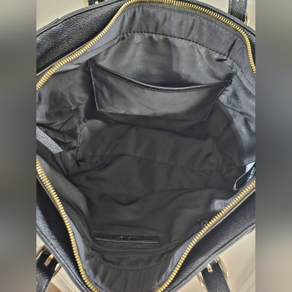 NWT Nine West Black Tote Bag with Structured Design - Picture 7 of 13